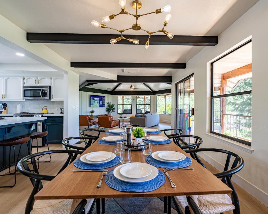Secluded Mtn Top Family Haven W/Views Spa & Arcade Three Rivers Buitenkant foto